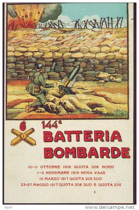 144° Batt. Bombarde (Ristampa Recente) - Guerra 1914-18