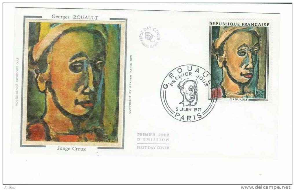 FDC France 1971 Y&Tellier 1673 Tableau De G.Rouault - 1970-1979