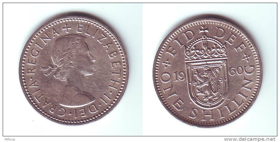 Great Britain 1 Shilling 1960 (Scottish Shield) - I. 1 Shilling