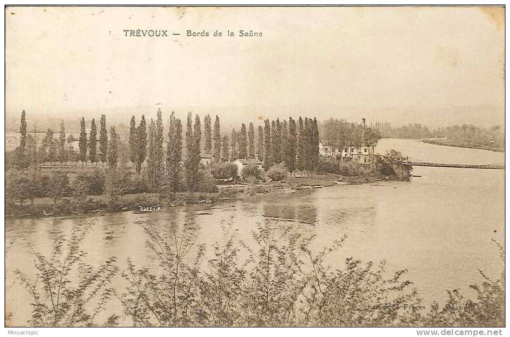 CPA 01 - Trévoux - Bords De La Saône - Trévoux