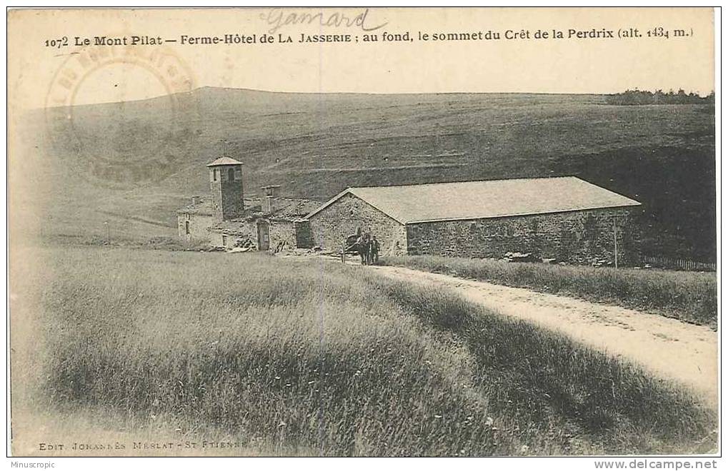 CPA 42 - Mont Pilat - Ferme Hotel De La Jasserie - Crêt De La Perdrix - Mont Pilat