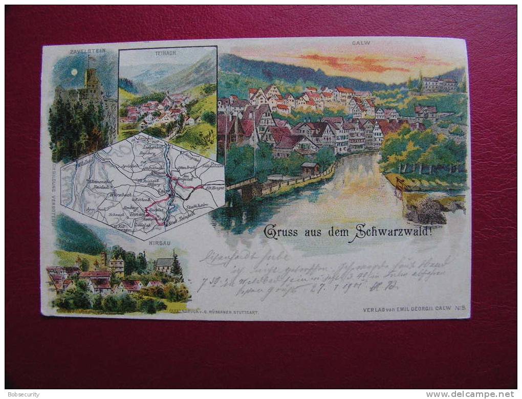 == Calw, Gruß Aus Dem Schwarzwald...1901 - Calw