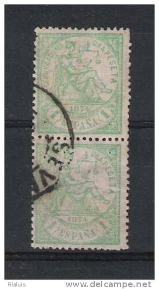 01271 España Edifil 150 O En Pareja Vertical - Used Stamps