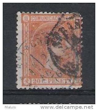 01287 España Edifil 165 O Cat. Eur. 194,- Con Matasello Inglés - Used Stamps