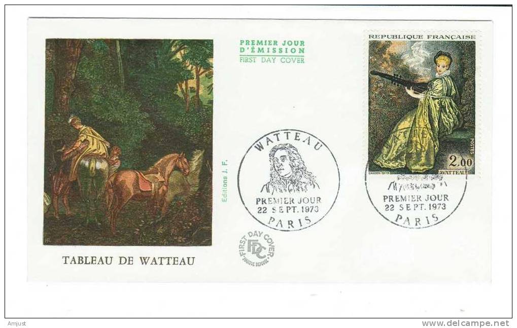 FDC France 1973 Y&Tellier 1765 Tableau De Watteau - 1970-1979