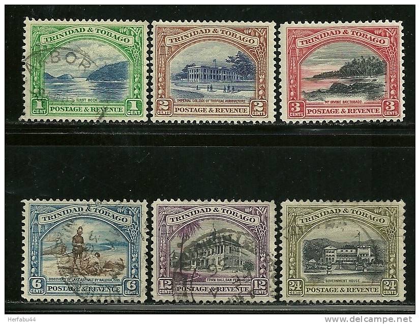 Trinidad & Tobago     Stamps SC# 34,35,36,37,39,40   SCV$ 14.75 - Trinité & Tobago (1962-...)