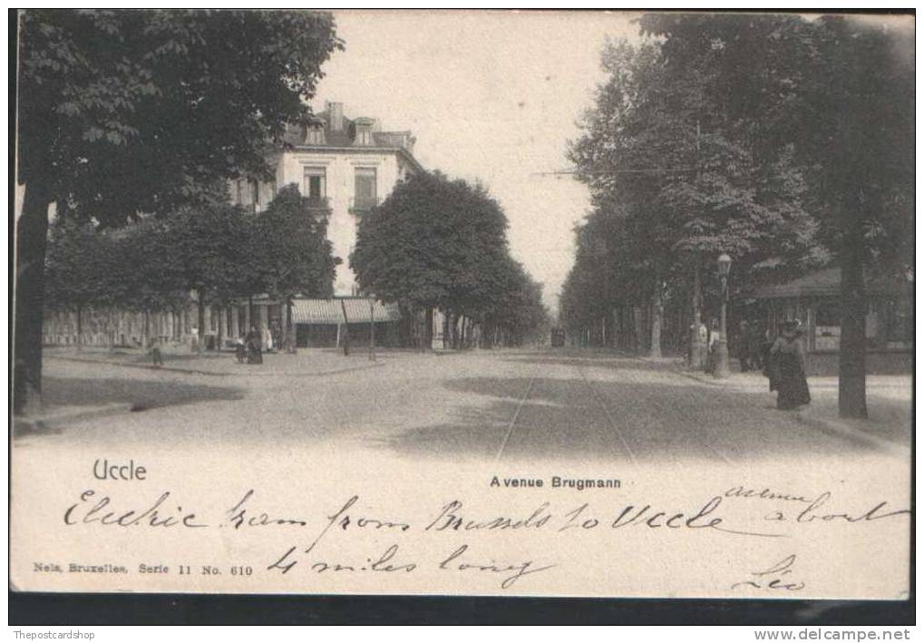 BELGIUM BELGIQUE BRUXELLES BRUSSELS UCCLE UKKLE AVENUE BRUGMANN 1904 - Ukkel - Uccle