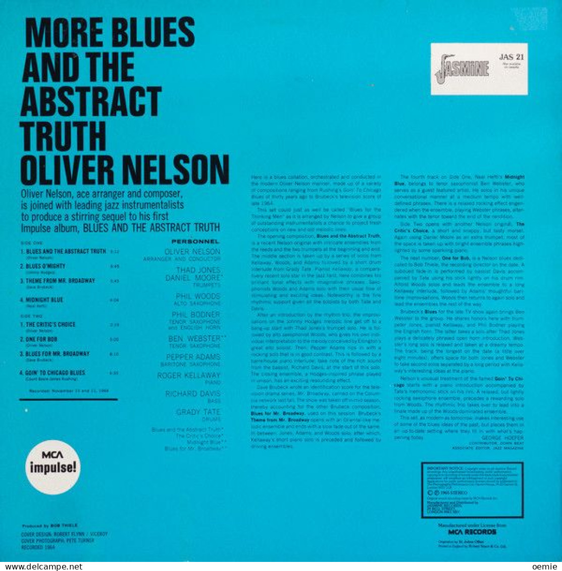 OLIVIER NELSON  °  MORE BLUES  AND THE ABSTRACT  TRUTH - Blues