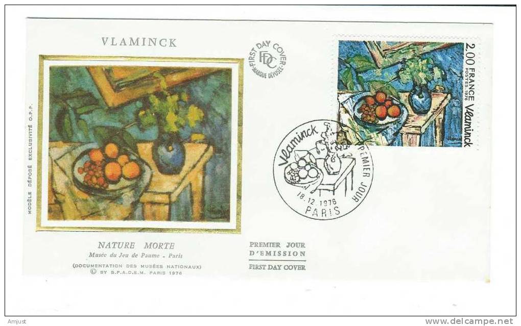 FDC France 1976 Y&Tellier 1901  Nature Morte, Tableau De Vlaminck - 1970-1979