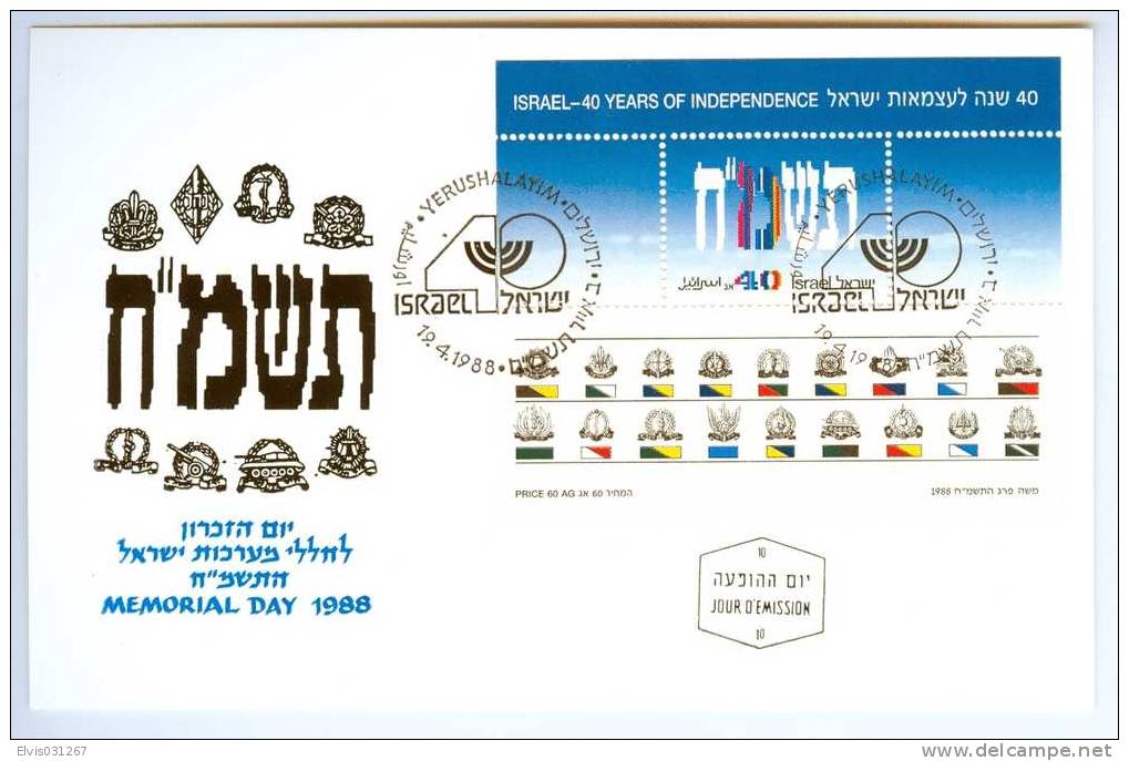 Israel MC - 1987, Michel/Philex No. : 1087, - MNH - *** - Maximum Card - Maximum Cards