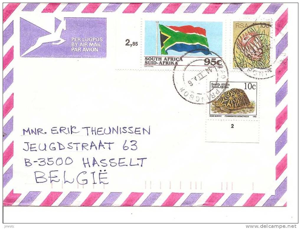 Letttre    Afrique Du Sud  1996 (555) - Lettres & Documents