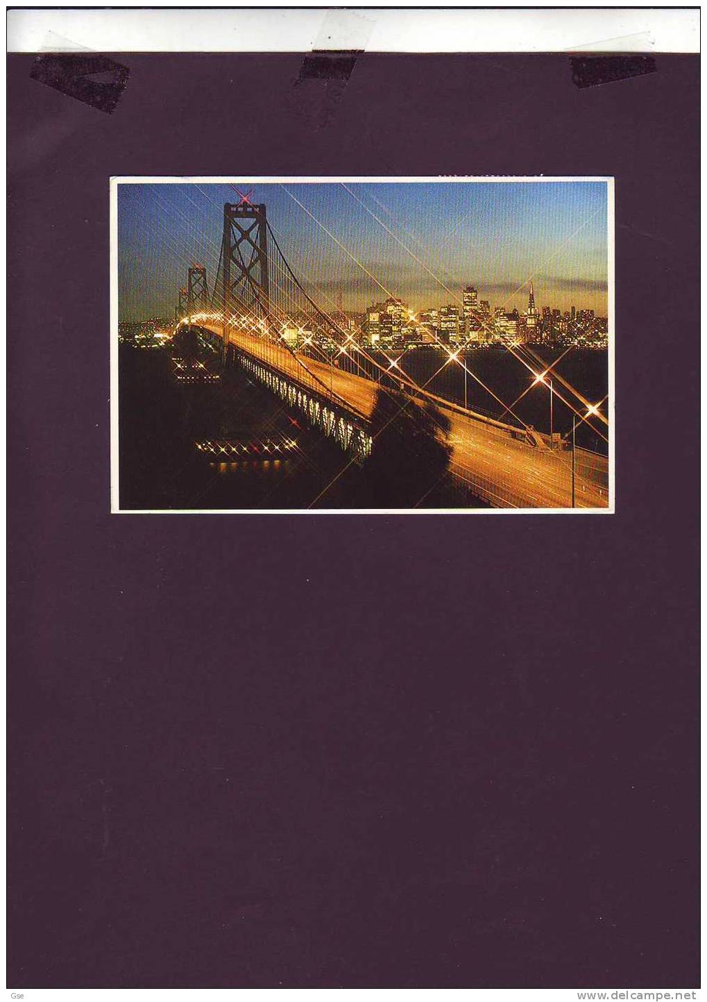 STATI UNITI 1985 - Cartolina Per L'Italia -  Bay Bridge At Sundown - Brieven En Documenten