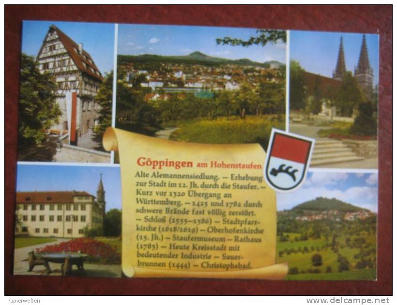 Göppingen - Mehrbildkarte Mit Geschichte - Göppingen