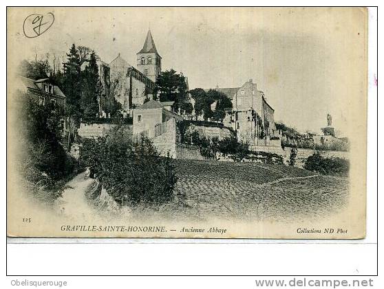 76 ENV FECAMP GRAVILLE SAINTE STE HONORINE ANCIENNE ABBAYE  N ° 125 ND PHOT VERS 1903 - Graville