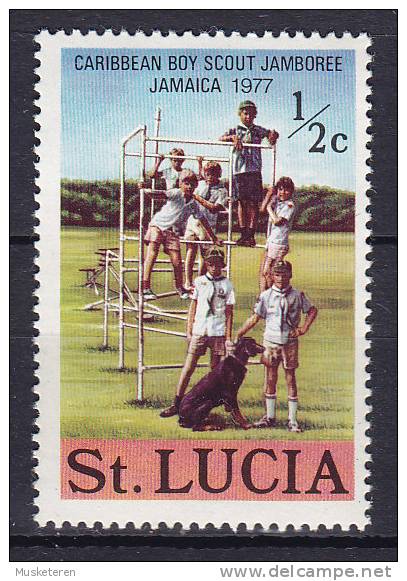 St. Lucia 1977 Mi. 412    ½ C Carribean Boy Scouts Jamboree Jamaica Pfadfinder MNH** - St.Lucie (1979-...)