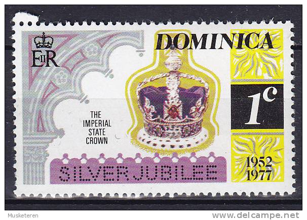 Dominica 1977 Mi. 525    1 C Queen Elizabeth II. Silver Jubilee The Imperial State Crown MNH** - Dominica (1978-...)