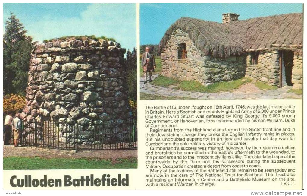 Britain - United Kingdom - Culloden Battlefield - Unused Postcard [P2818] - Inverness-shire