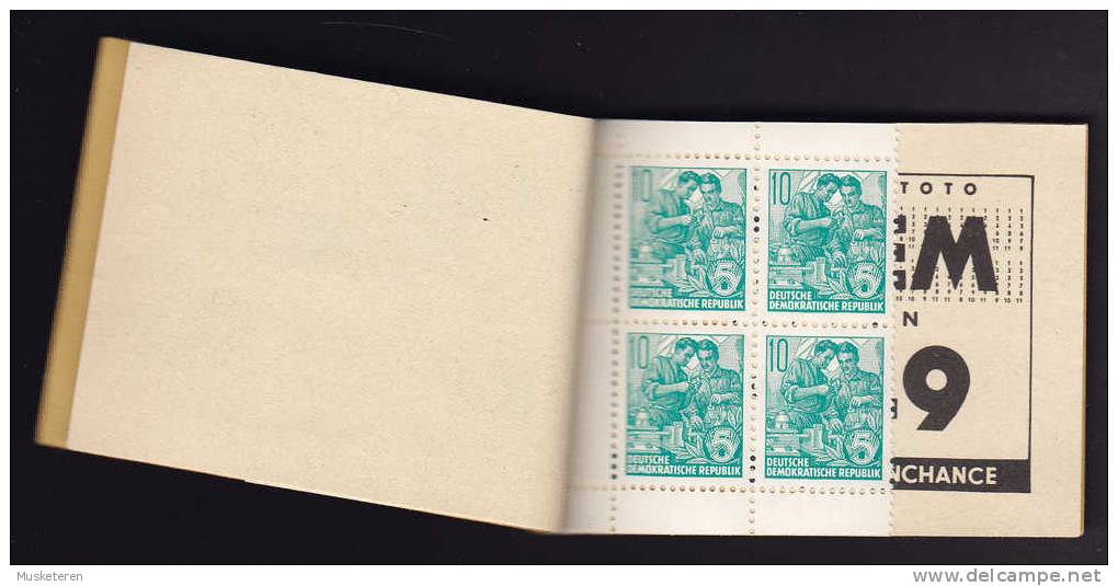 Germany Deutsche Post DDR 1960 MH-MiNr. 3 Markenheftchen Booklet (5 Scans) MNH** - Booklets