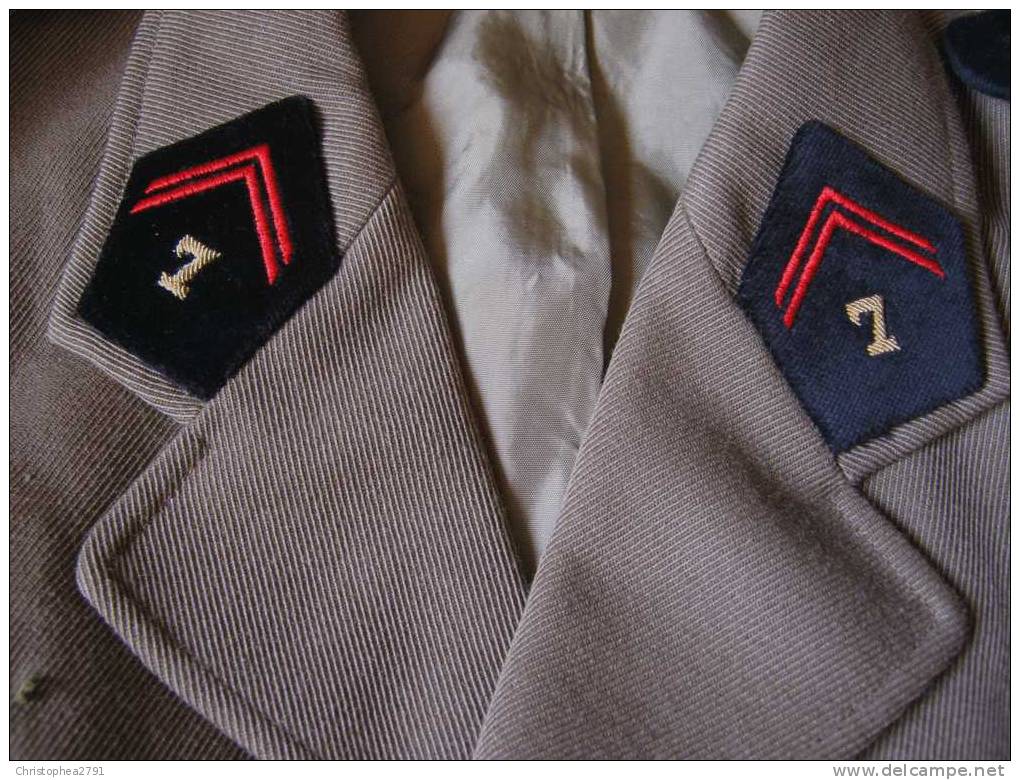 ANCIEN UNIFORME REGIMENT DE GENIE 7° RG SOUS OFFICIER  TRES BON ETAT - Uniforms