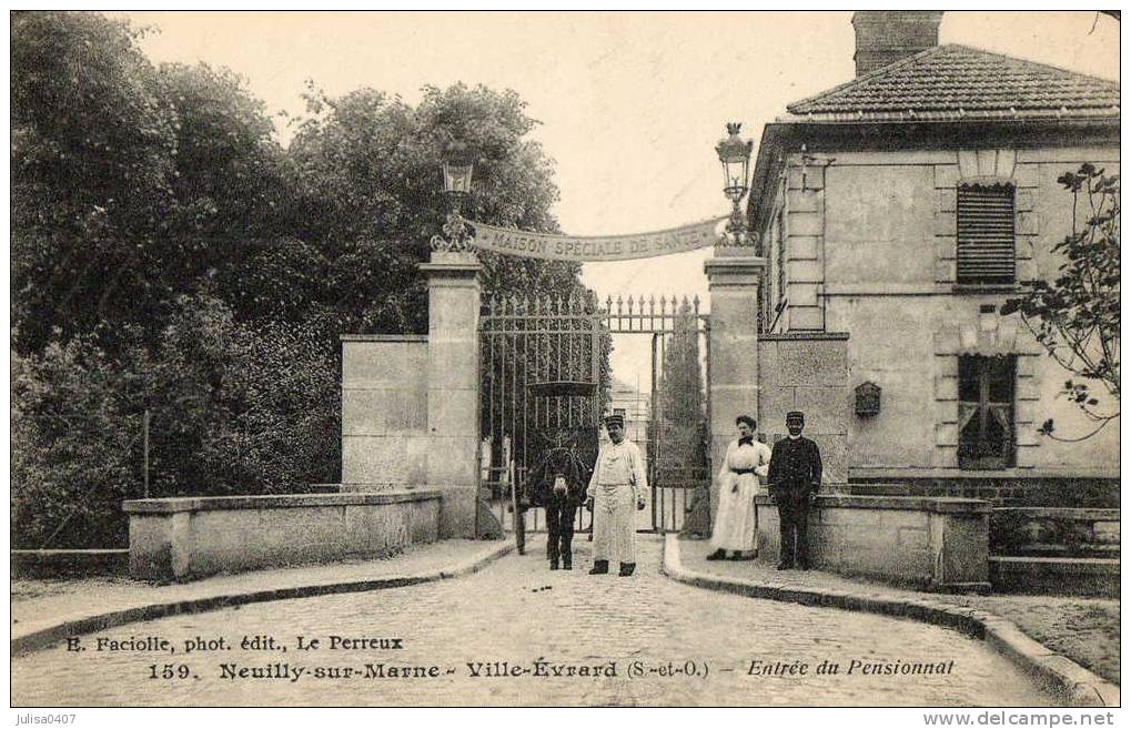 NEUILLY SUR MARNE VILLE EVRARD (93) Entrée Du Pensionnat Maison De Santé Animation - Neuilly Sur Marne