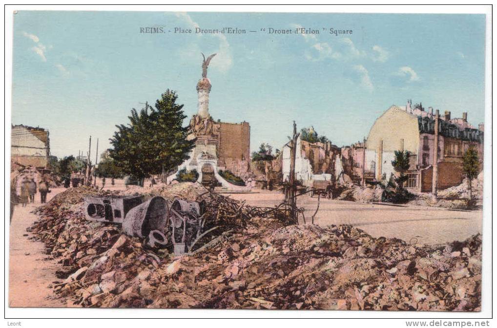 France - Reims - Place Drouet D'Erlon Square - Champagne-Ardenne