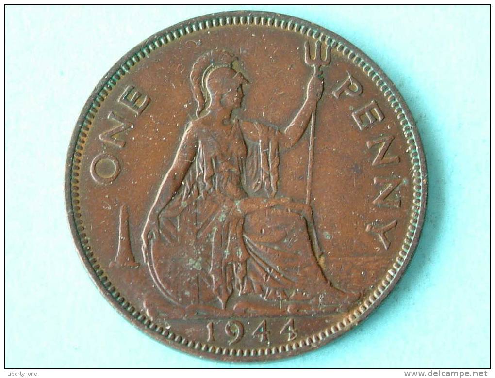 1944 - ONE PENNY / KM 845 ( For Grade, Please See Photo ) ! - D. 1 Penny