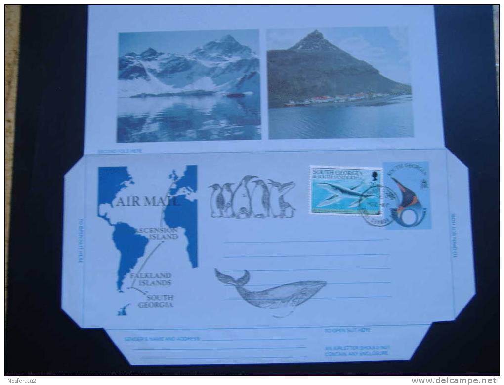 SouthGeorgia A. Southsandwichisland: Airmail With Whale-stamp 1994 - Zuid-Georgia