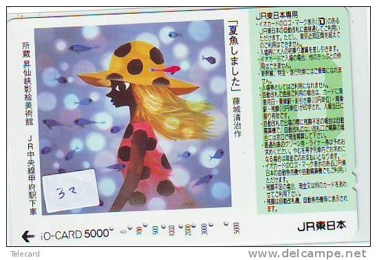 Carte Prépayée  Japon * TRAIN * JR  (32) Japan Prepaid Card * Eisenbahn ZUG * Karte * TREIN * IO-CARD * FE - Treni