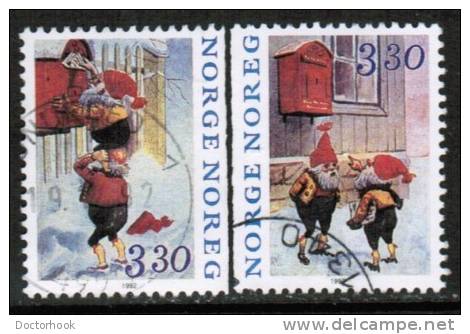 NORWAY   Scott #  1031-2  VF USED - Gebraucht