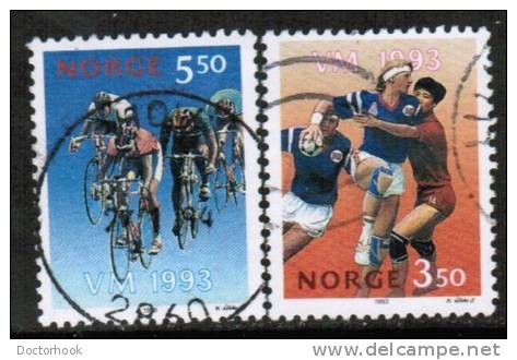 NORWAY   Scott #  1040-1  VF USED - Gebraucht