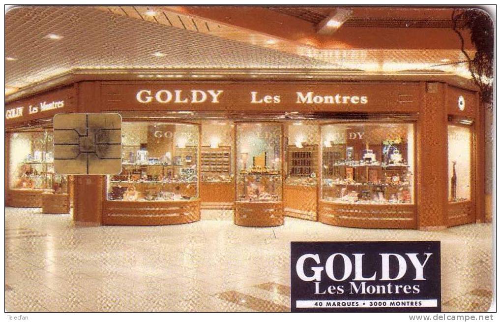 FRANCE CARTE A PUCE GOLDY LES MONTRES WATCHES CARTE ANCIENNE RARE UT - Ausstellungskarten