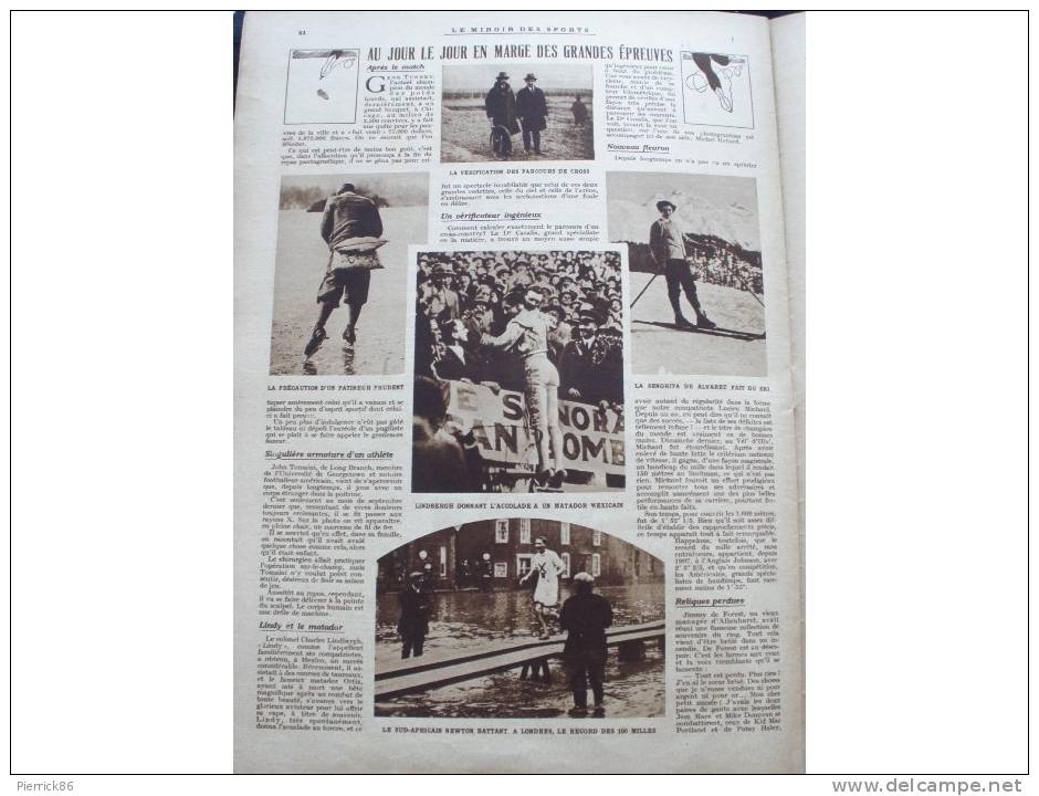 1928 BOXE RUGBY LES WARATAHS BATTTUS PAR BORDEAUX TOURNOI DE HOCKEY SUR GLACE BERLIN SKI TENNIS POLYGONE DE VINCENNES