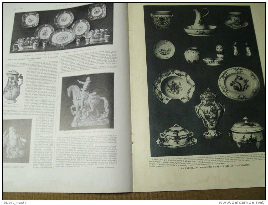 1929 :Emigration  EUROPE -->AMERIQUE ;Mussolini-lithe ;Porcelaine ;LES ASPRES ;Cinéma-Aviation; ACROPOLE ;8000 Km Direct - L'Illustration