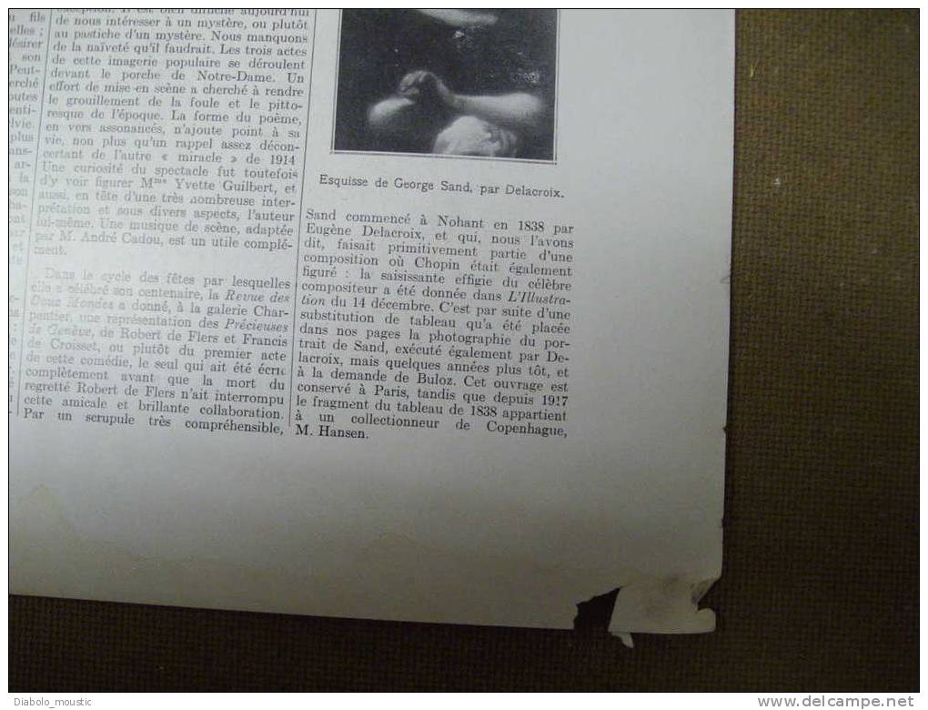 1929 :Emigration  EUROPE -->AMERIQUE ;Mussolini-lithe ;Porcelaine ;LES ASPRES ;Cinéma-Aviation; ACROPOLE ;8000 km direct