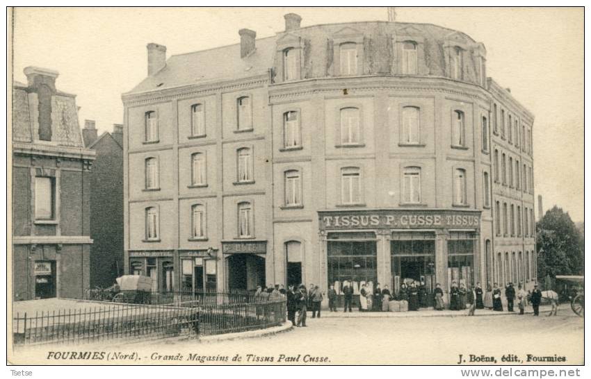 Fourmies - Top Carte - Grands Magasins De Tissus Paul Cusse ( Voir Scan ) - Fourmies