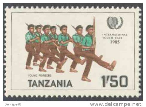Tanzania 1986 Mi 288 YT 266 ** Young Pioneers / Jeunes Pionniers / Junge Pioniere  - International Youth Year 1985 - Nuevos