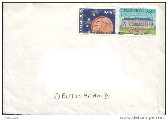 Luxemburg - Umschlag Echt Gelaufen / Cover Used (y586) - Brieven En Documenten