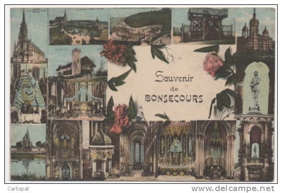 CPA 76 - SOUVENIR DE BONSECOURS ( Jolie Multivue Colorisée) - Bonsecours