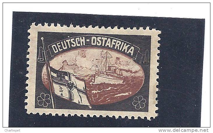 German Germany Mourning Labels Lost Colonies Ostafrika Cnderella Issued In 1920 By Sigmund Hartig MH - Turkey (offices)