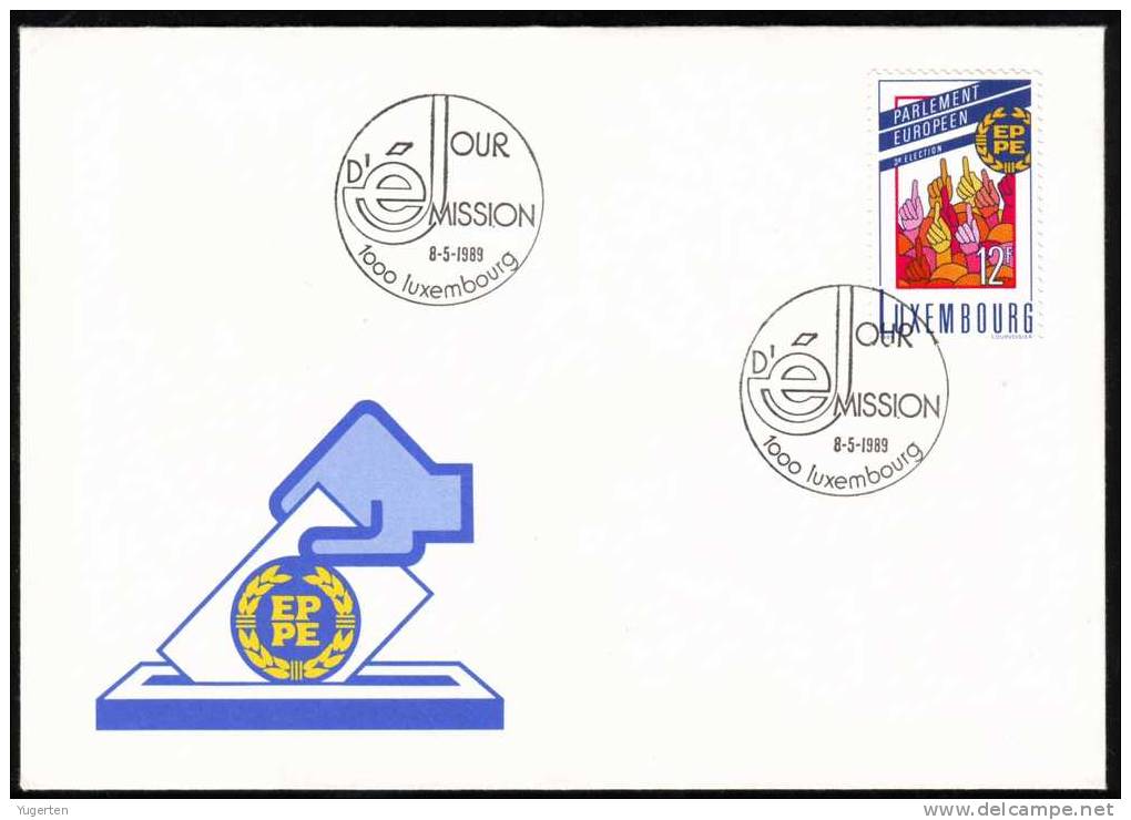 LUXEMBOURG 1989 - FDC - PARLEMENT EUROPEEN - 1989