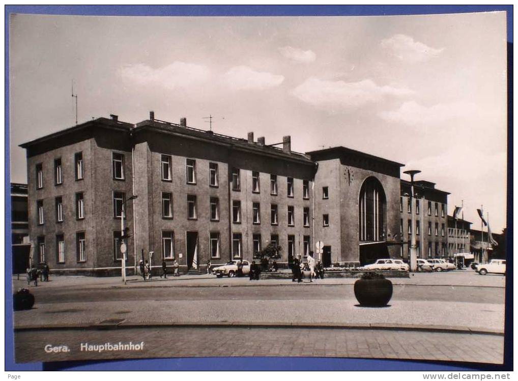 Gera,Hauptbahnhof,1960-1970 - Gera