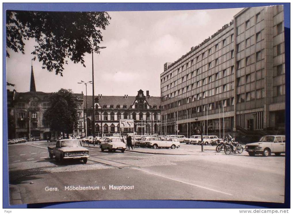 Gera,Hauptpost,1960-19 70, Möbelzentrum Und Hauptpost - Gera