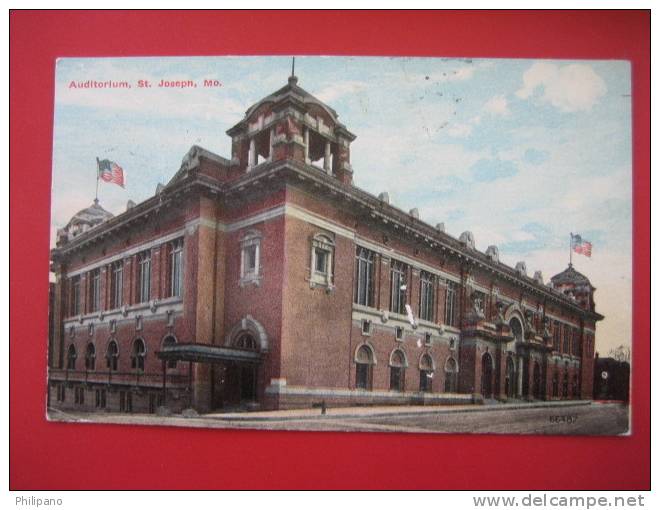 St Joseph Mo   Auditorium   1911 Cancel---====ref 168 - St Joseph