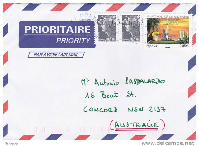 France 2011 Cover Sent To Australia - Colecciones Completas