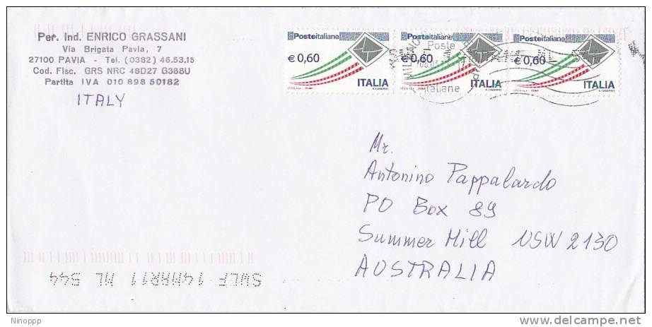 Italy 2011 Cover Sent To Australia - 2011-20: Used