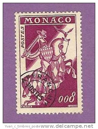 MONACO TIMBRE PREOBLITERE SANS GOMME N° 19 CHEVALIER EN ARMURE ET CHEVAL - Precancels