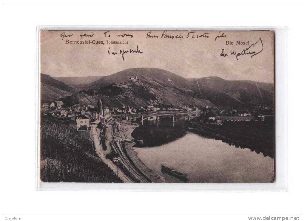 ALLEMAGNE Berkastel Kues, Vue Générale, Moselle, Totalansicht, Mosel, Ed Feist, 1921 *** Berncastel Cues *** - Bernkastel-Kues