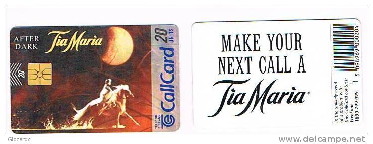 IRLANDA (IRELAND) - TELECOM EIREANN CHIP  - 1996 TIA MARIA 96         - USED - RIF. 7899 - Pubblicitari