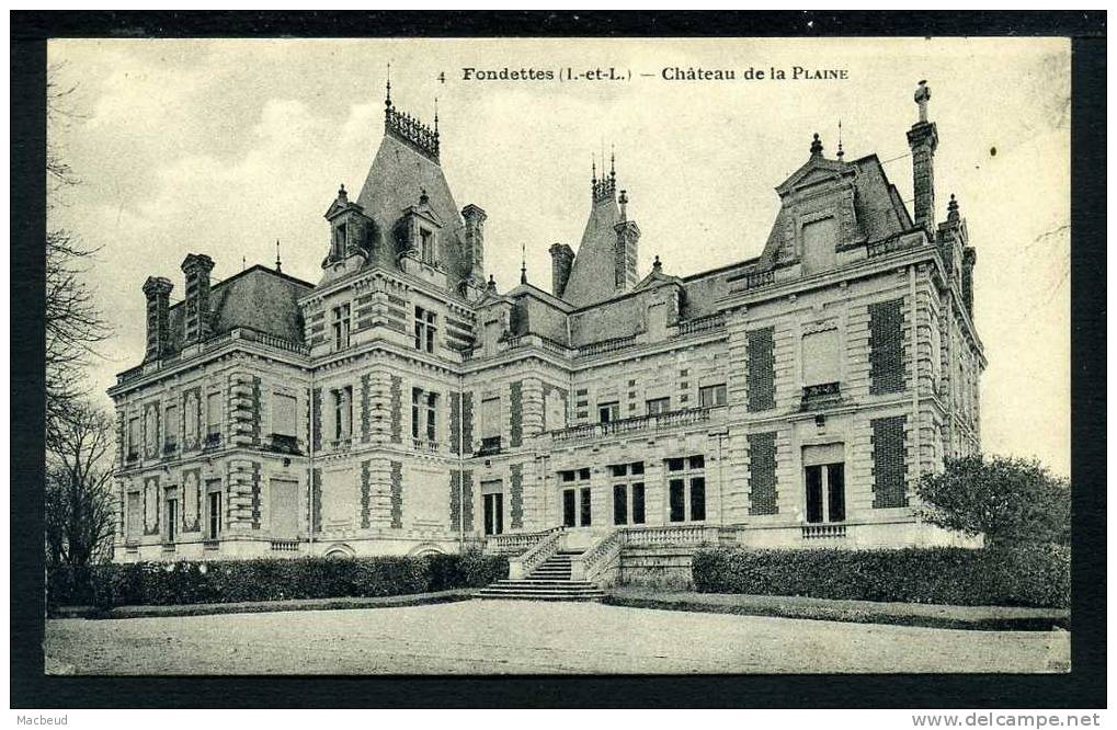 37 - FONDETTES - Château De La Plaine - Fondettes