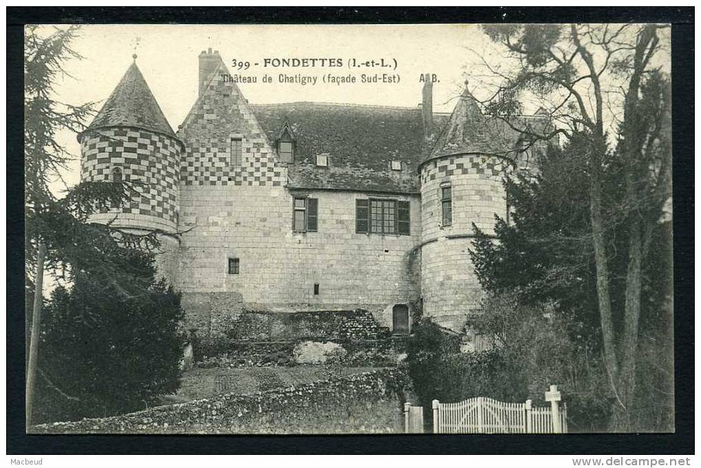 37 - FONDETTES - Château De Chatigny ( Façade Sud-Est)) - Fondettes